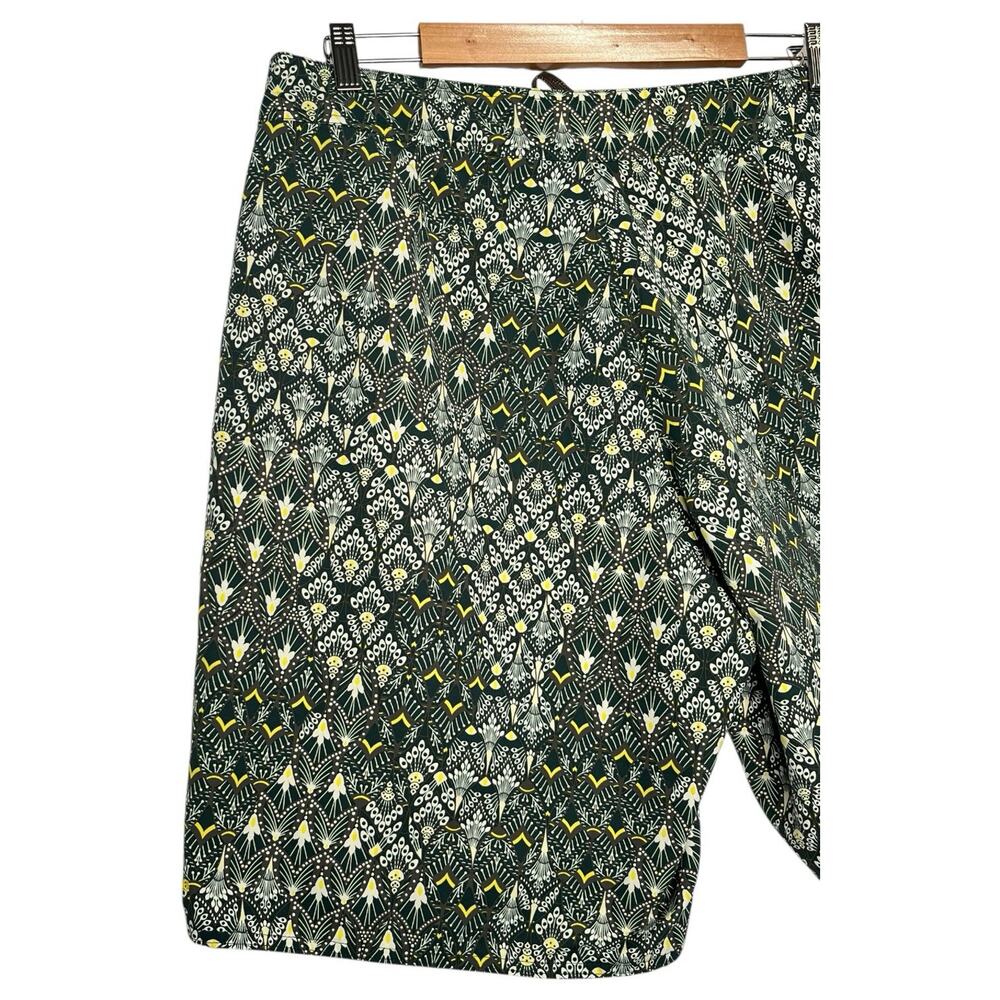 Patagonia Board Shorts Mens 36 Green Wavefarer Geometric Preppy Classic 66556 - Picture 10 of 13